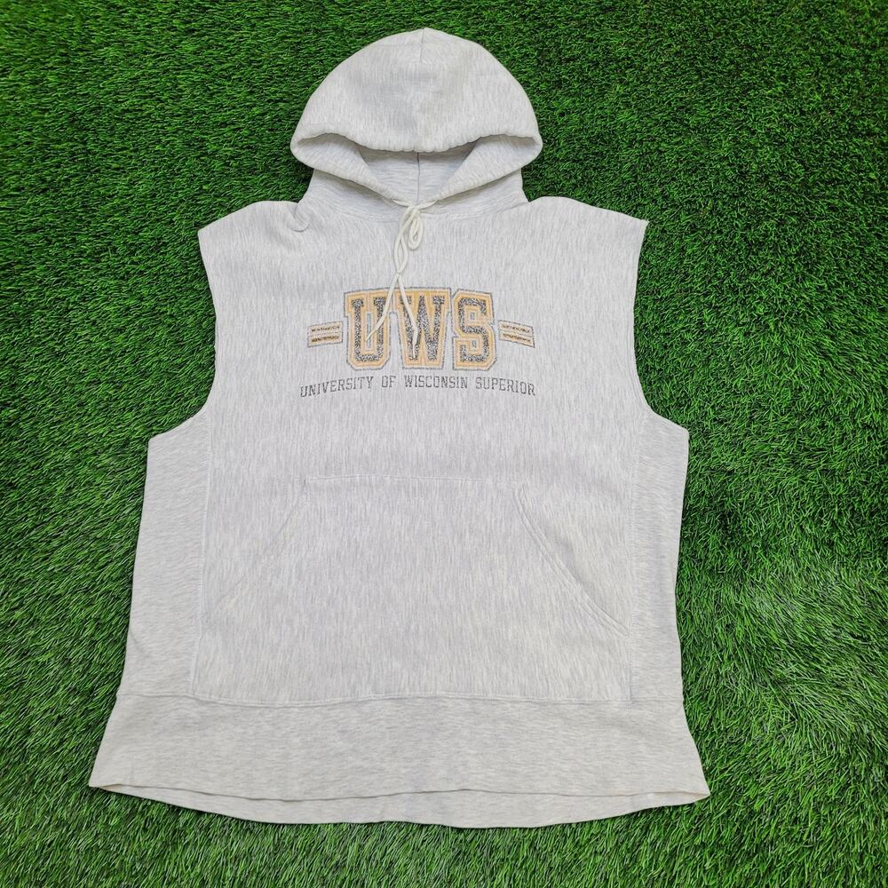 Vintage University-of Wisconsin Superior Hoodie L/XL 23x28